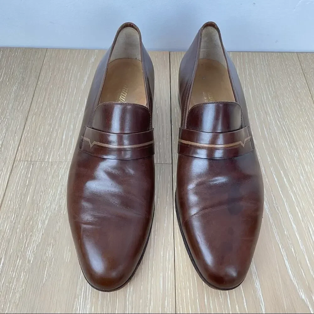 Mauro | Italian Leather Loafers Brown